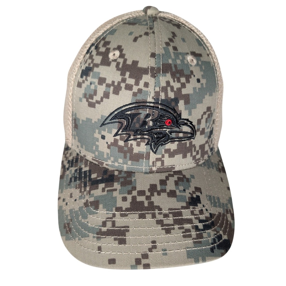 Baltimore Ravens NFL Salute to Service‎ Digital Camo Trucker Hat BDA Adjustable